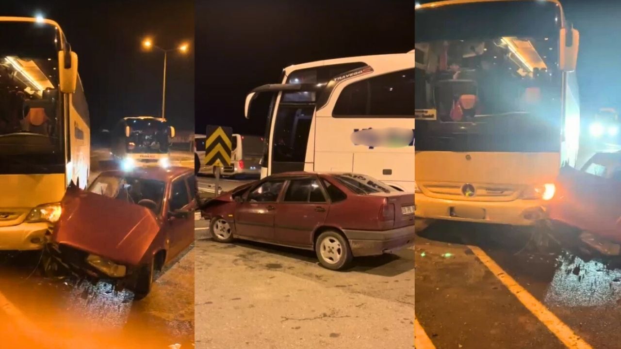 Kahramanmaraş’tan Denizli’ye Giden Otobüs Konya’da Kaza Yaptı