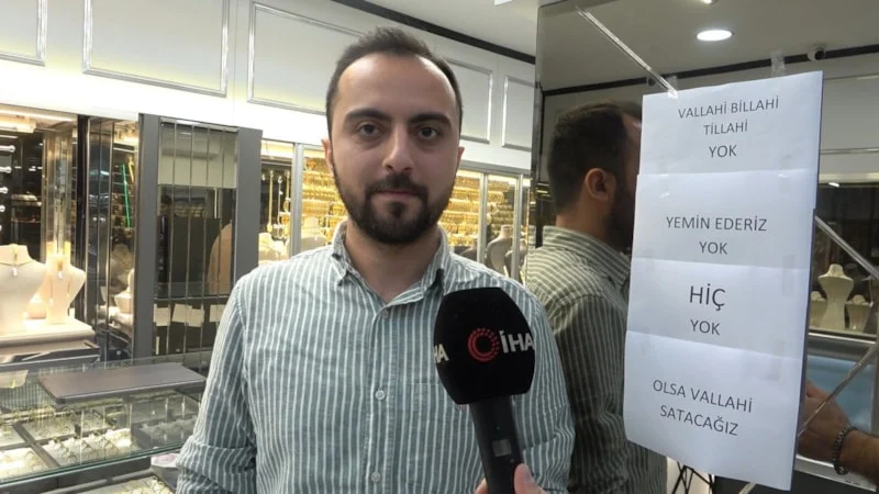 Kuyumcuda Altın Izdihamı Camına “Vallahi Billahi Yok” Yazdı (2)