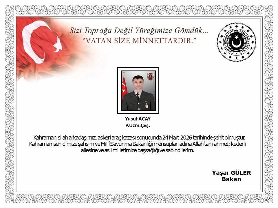 Msb Duyurdu Bir Askerimiz Şehit Oldu-1