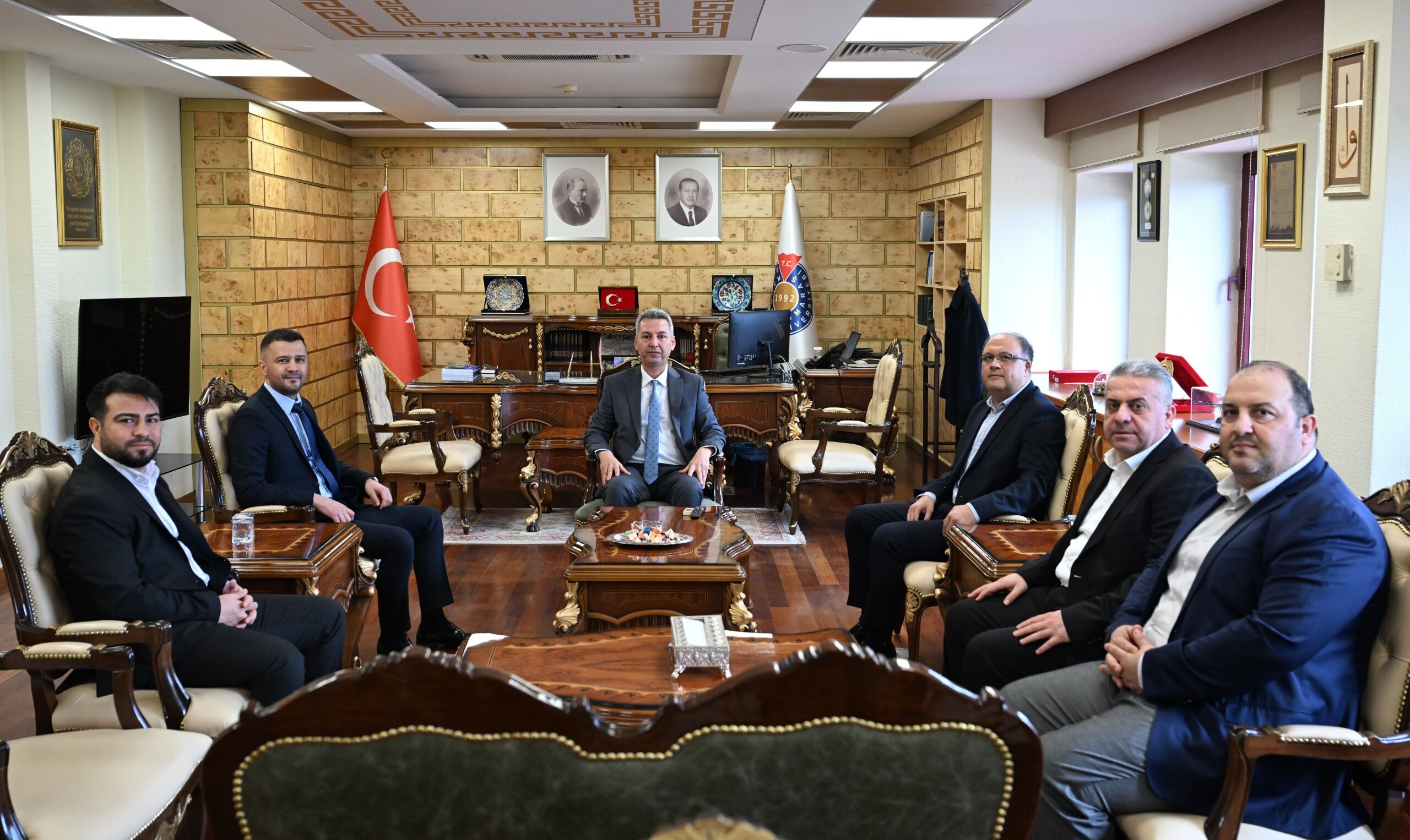 Sağlık Sen’den Ksü Rektörü Okumuş’a Ziyaret (1)