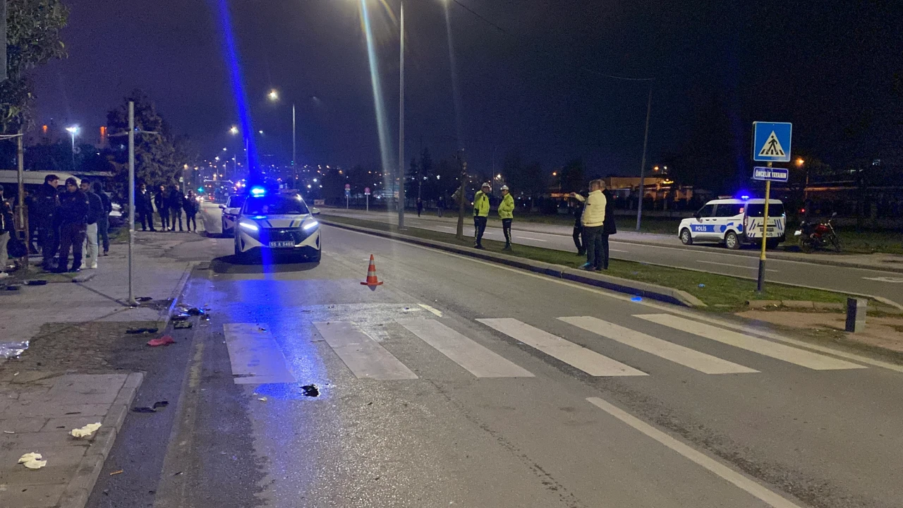 Samsun'da Motosiklet Kazası 1 Kişi Hayatını Kaybetti Sürücü Tutuklandı (3)