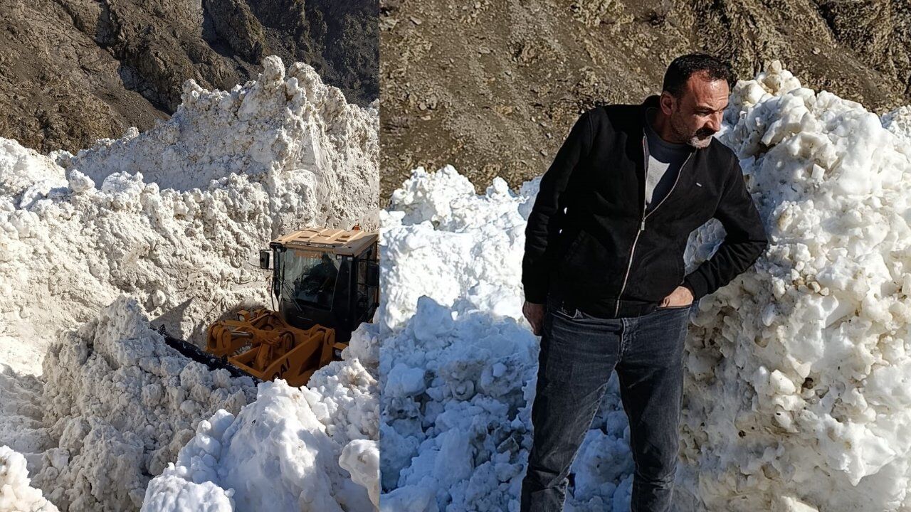 Van Çatak’ta Çığ Düştü 1 Mahalle Ve 8 Mezranın Yolu Kapandı (2)