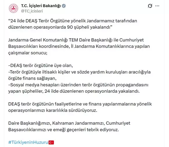 24 Ilde Deaş Operasyonu 90 Şüpheli Yakalandı (2)