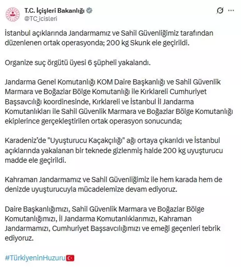 200 kilo skunk ele geçirildi, 6 şüpheli gözaltına alındı-1