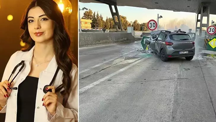 Korkunç kaza! Yanan araçta genç doktor hayatını kaybetti