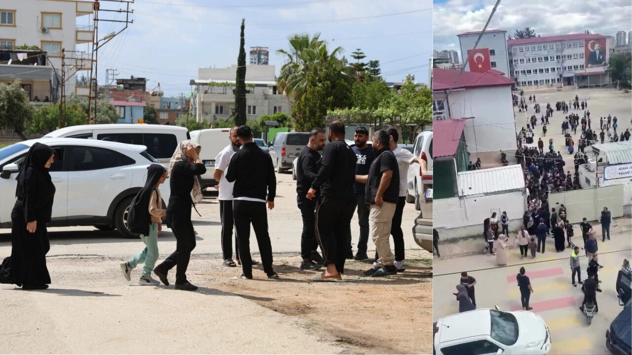 Adana'da okul çevresinde silah sesleri! Öğrenciler panikte