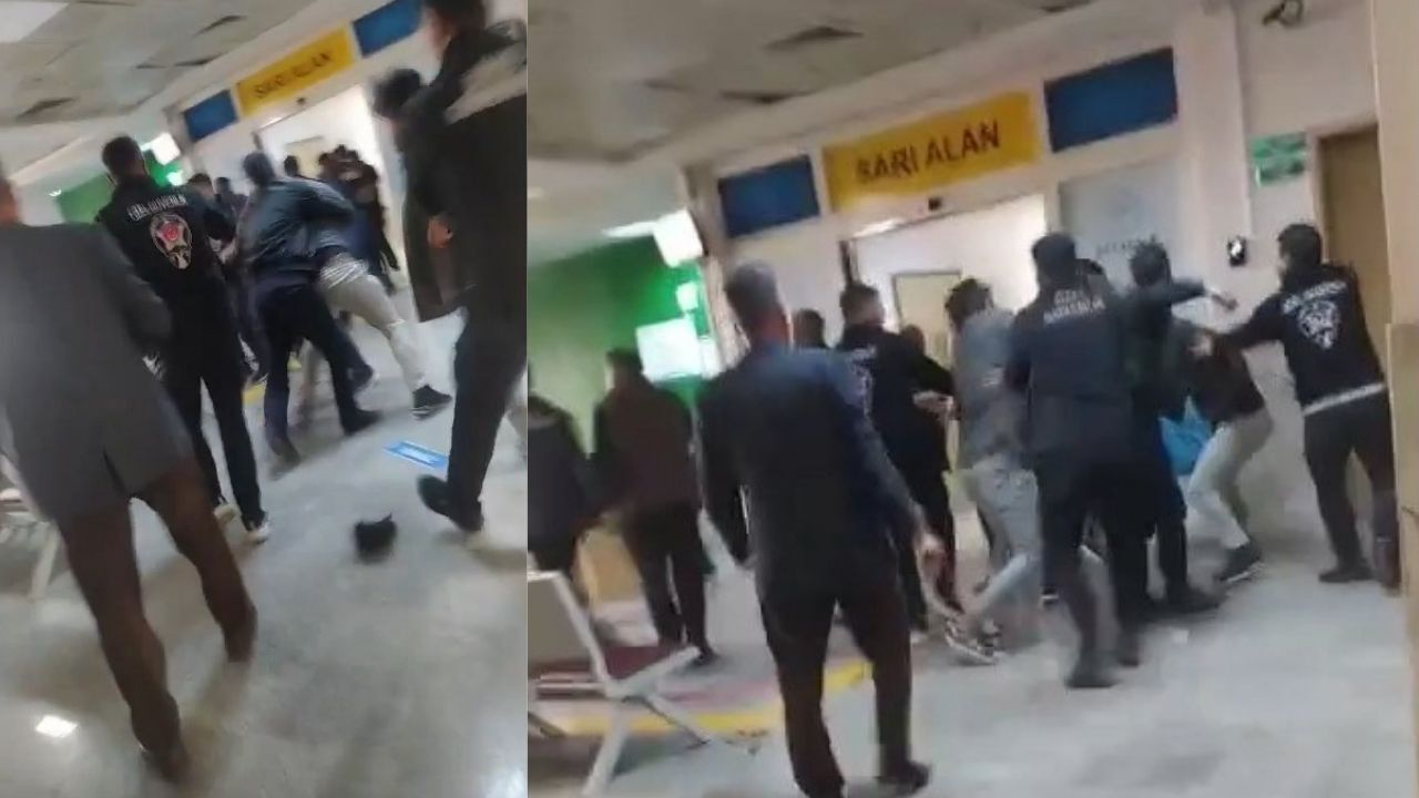 Hastanede Ortalık Karıştı! Husumetli Aileler Acil Servisi Savaş Alanına Çevirdi