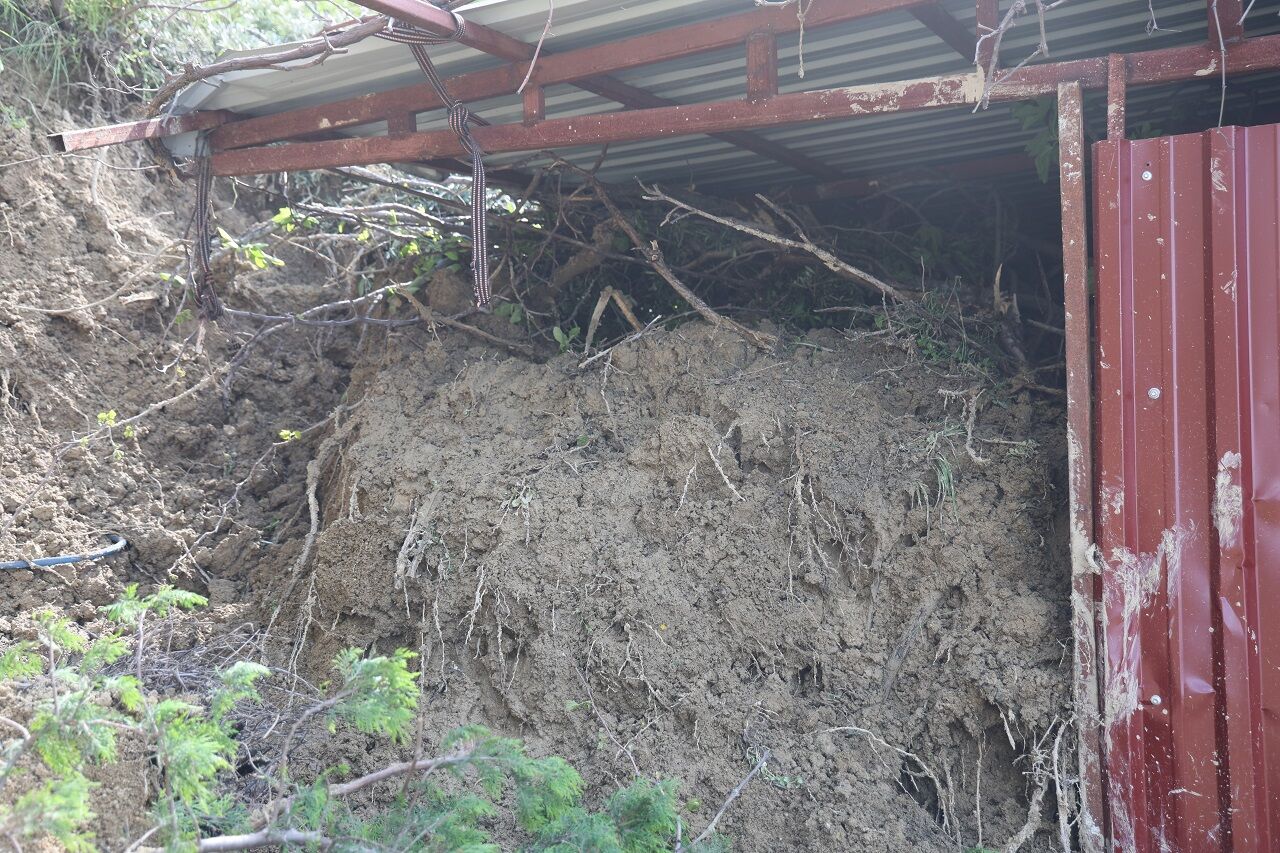 Hatay’da Heyelan Ahırın Kapısını Kapattı Hayvanlar Mahsur Kaldı (2)