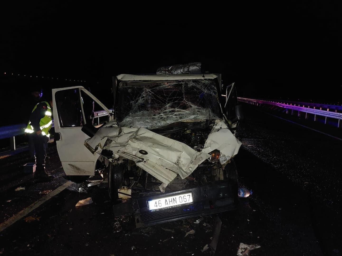 Kahramanmaraş Göksun’da Korkutan Kaza 2 Yaralı (1)