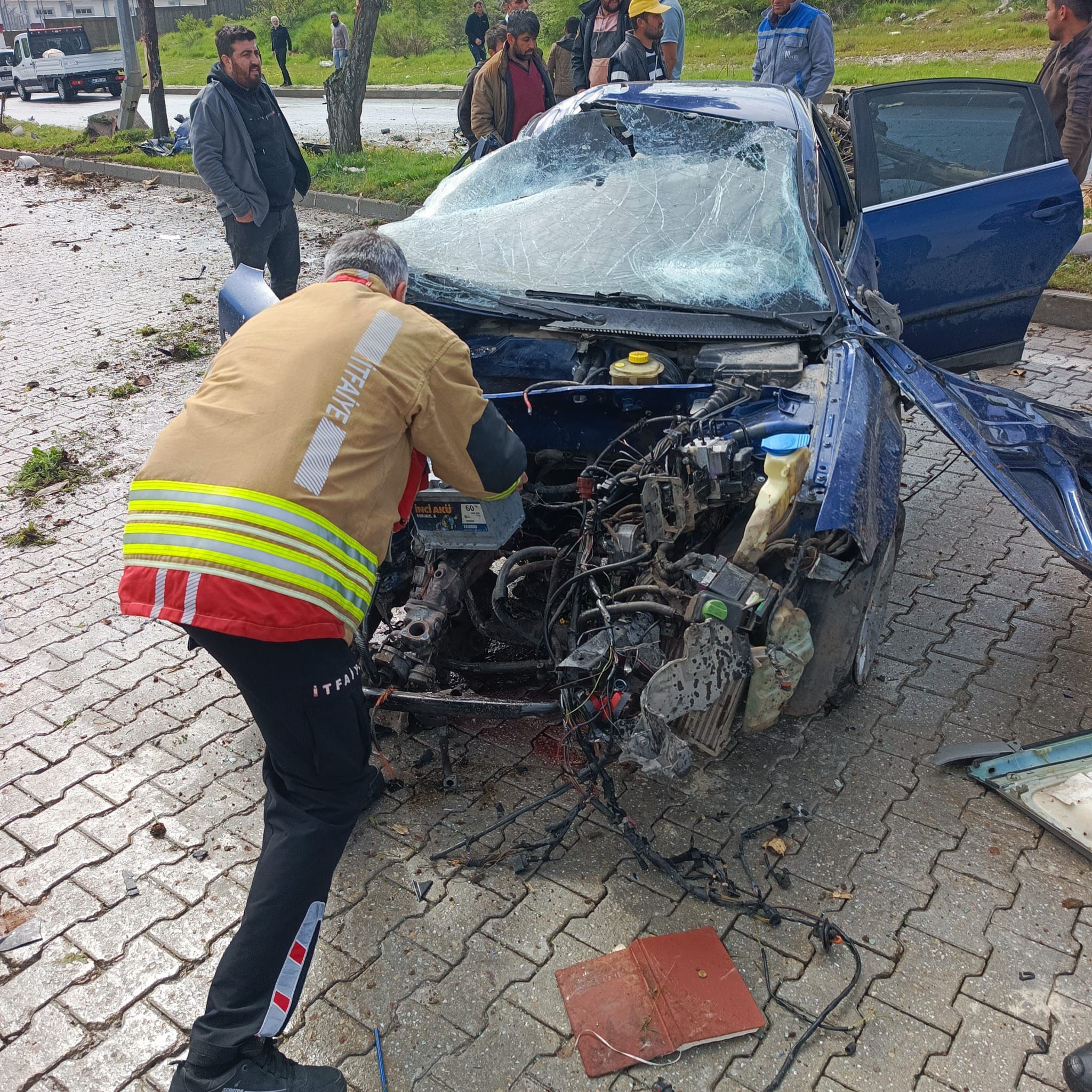 Kahramanmaraş Kavlaklı Osb Girişinde Trafik Kazası 1 Yaralı (3)