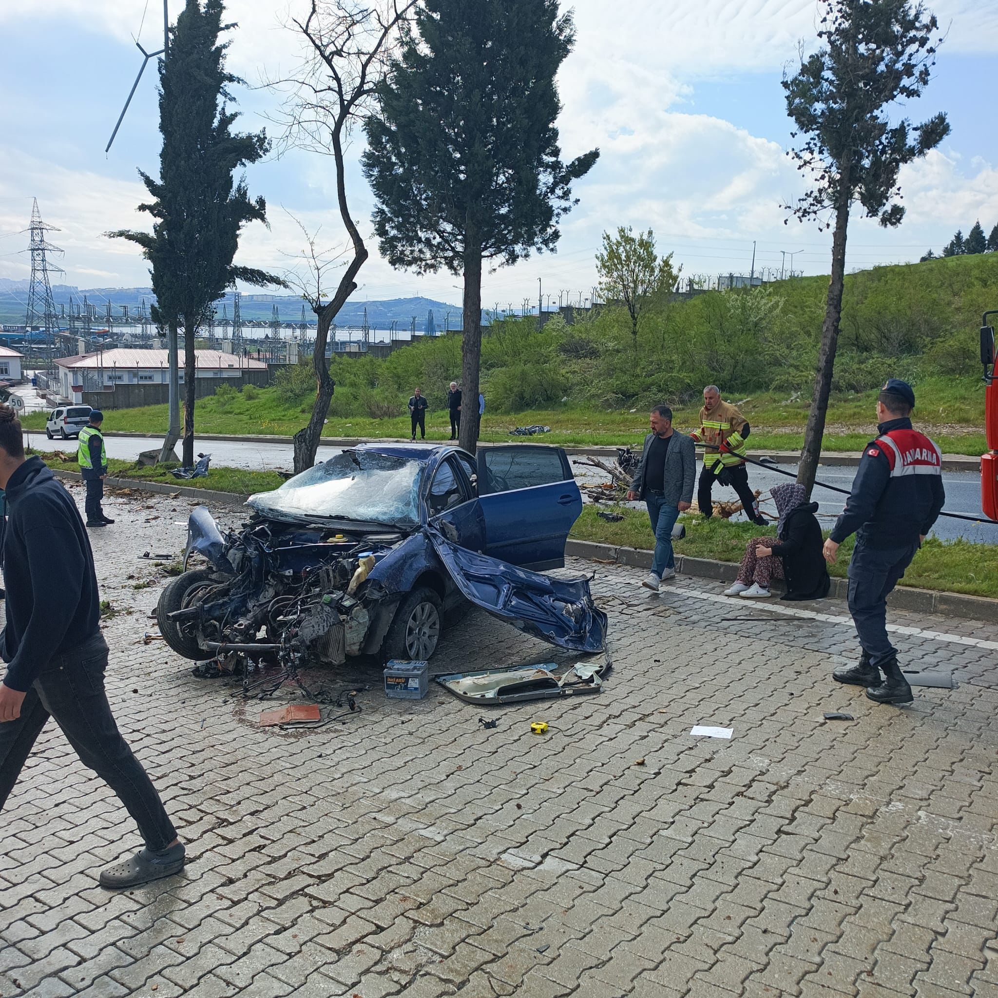 Kahramanmaraş Kavlaklı Osb Girişinde Trafik Kazası 1 Yaralı (5)