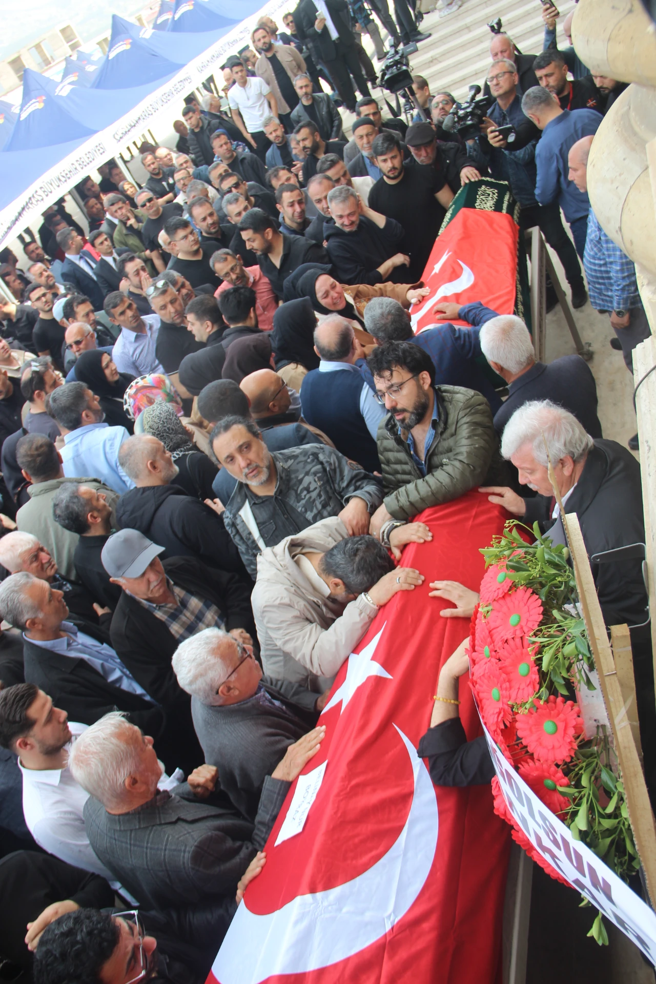 Kahramanmaraş Okul Saldırısında Ölen 4 Öğrenci Abdülhamid Han'da Uğurlandı! (9)