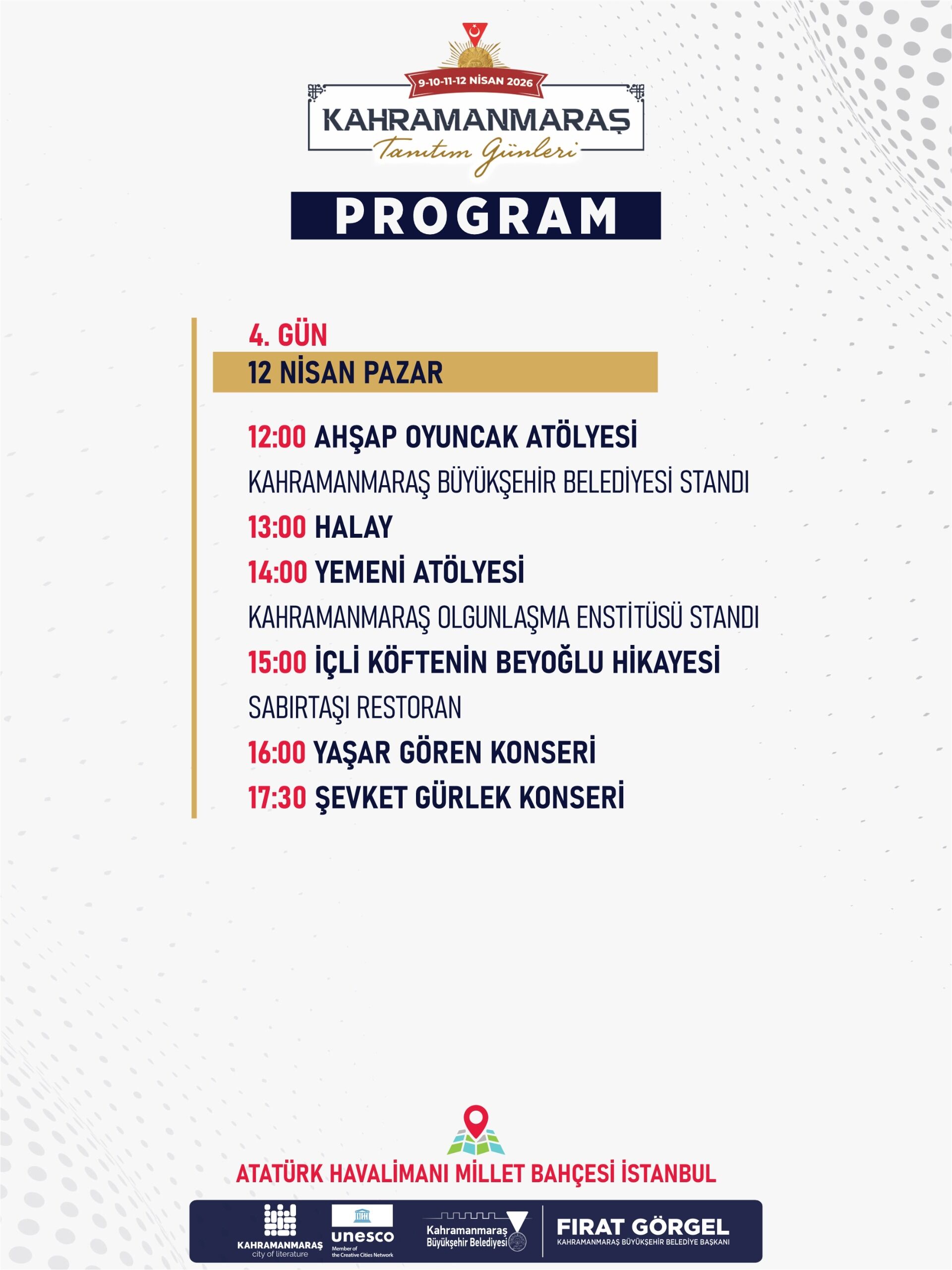 Kahramanmaraş Tanıtım Günleri İstanbul’da Başlıyor 4 Gün Sürecek (1)