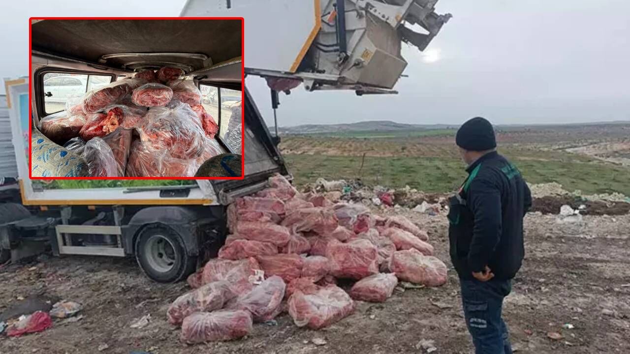 Kahramanmaraş'ın komşu ilinde usulsüz taşınan 1,6 ton sakatat imha edildi