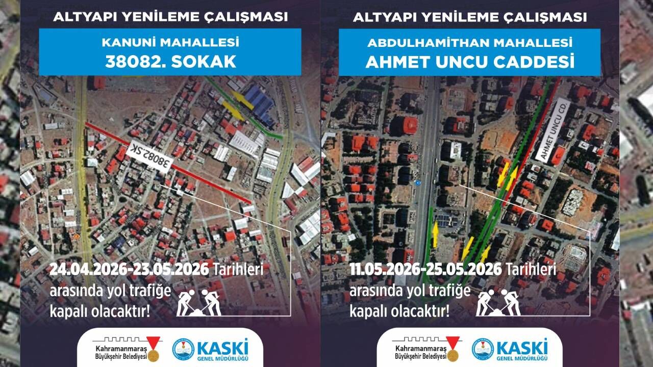 Kahramanmaraşlılar Dikkat! O Cadde 15 Gün Trafiğe Kapalı-1