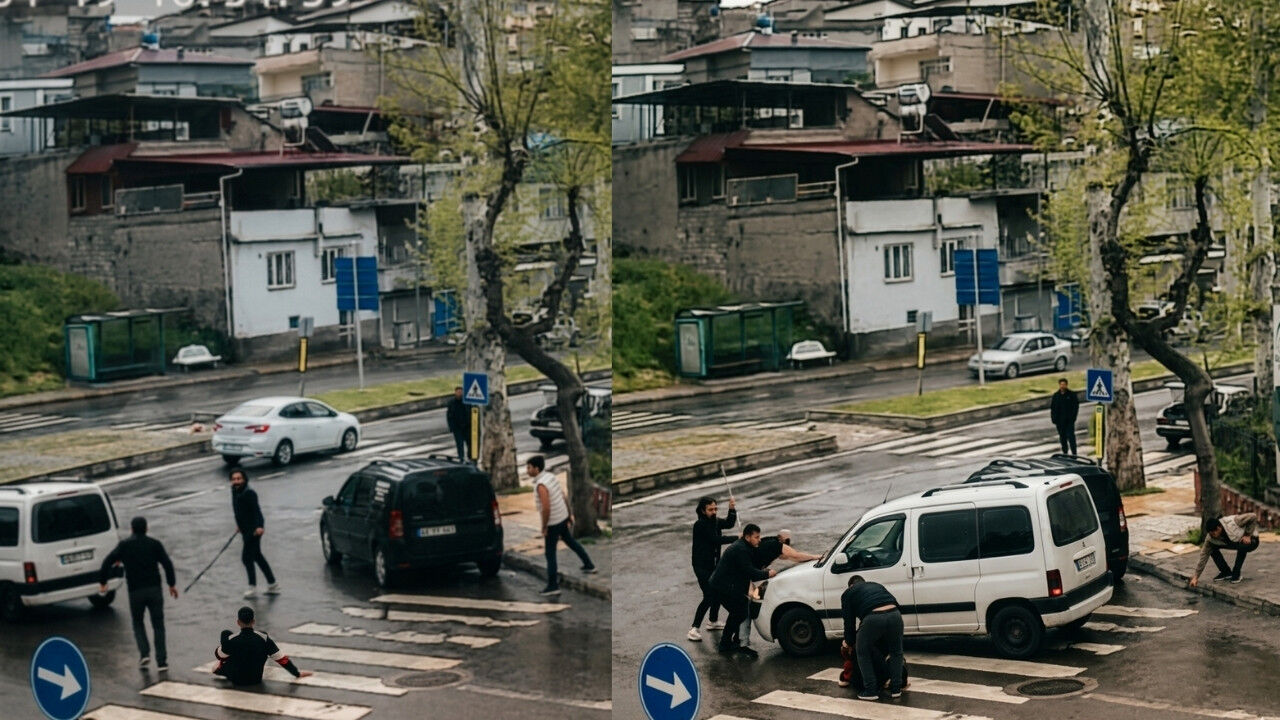 Kahramanmaraş'ta sokak ortasında bıçaklı kavga!