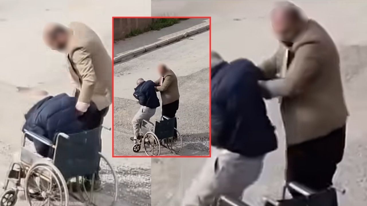 Kahramanmaraş’ta Bir Kişi, Yürümekte Zorlanan Yaşlı Babasını Dövdü