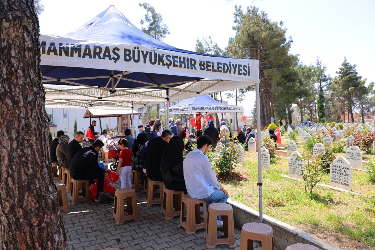 Kahramanmaraş'ta Okul Saldırısı Kurbanlarının Mezarı Süslendi! (3)