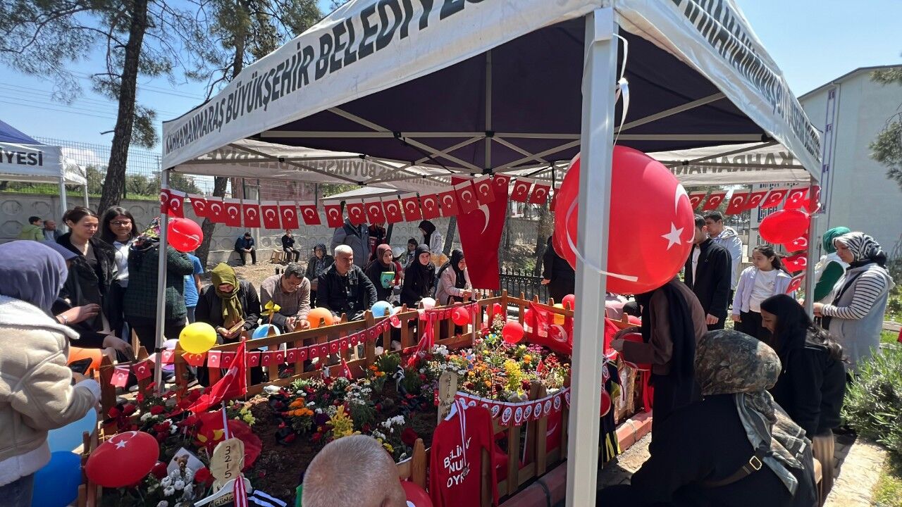 Kahramanmaraş'ta Okul Saldırısı Kurbanlarının Mezarı Süslendi! (7)
