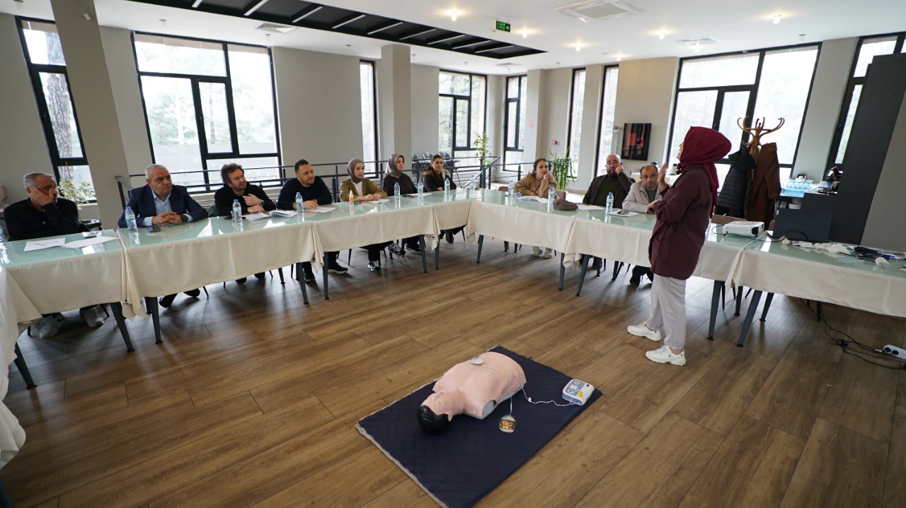 Kahramanmaraş'ta Personelden Hayat Kurtaran Müdahale Eğitimi! (6)