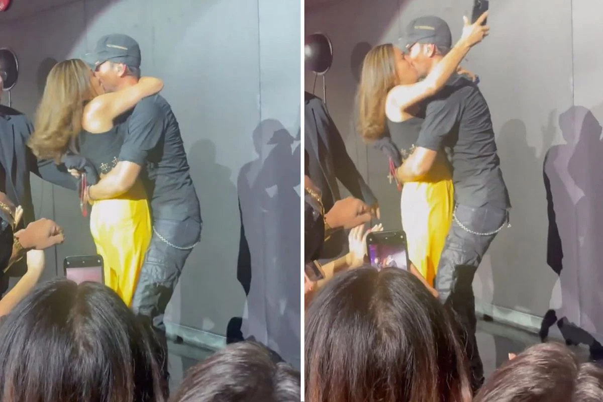 Konserde Sahneye Çıkan Hayranıyla Dudak Dudağa Öpüştü