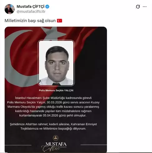 Polis Memuru Seçkin Yalçın Şehit Oldu