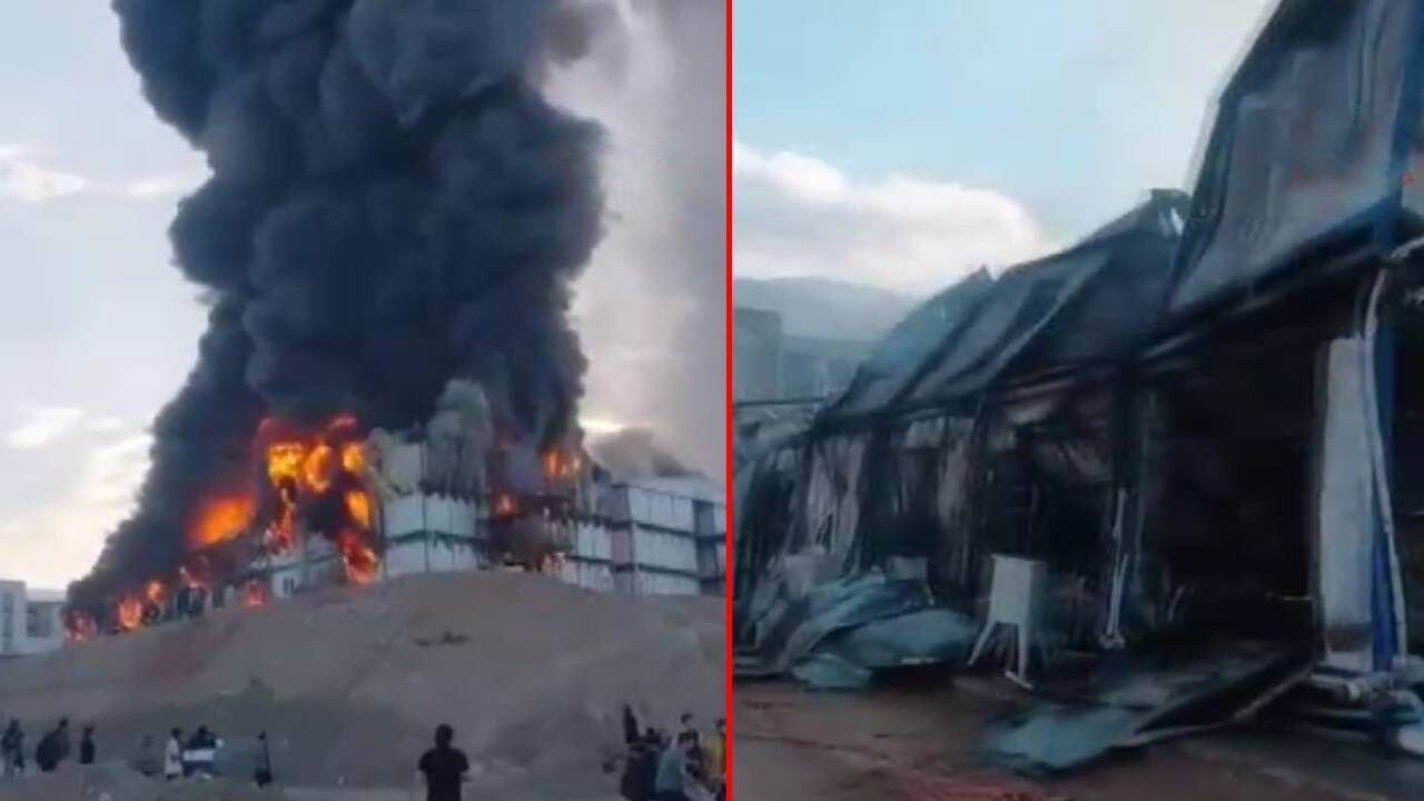 Kahramanmaraş'ta inşaat şantiyesinde yangın: 1 ölü, 6 yaralı