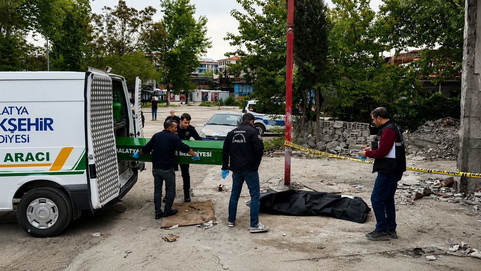 39 Yaşındaki Adam Elektrik Direğinden Düşüp Öldü; Olay Kamerada (4)