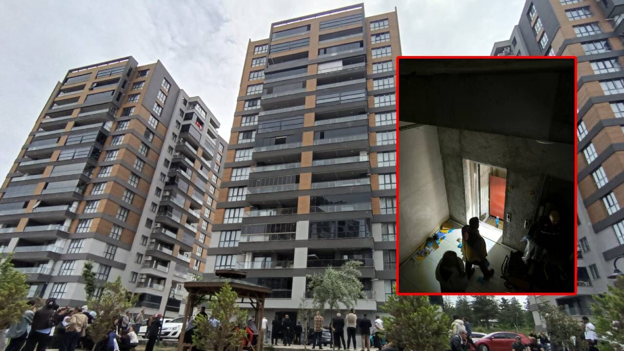 Arızalı asansörde, 6'ncı kattan boşluğa düşüp öldü
