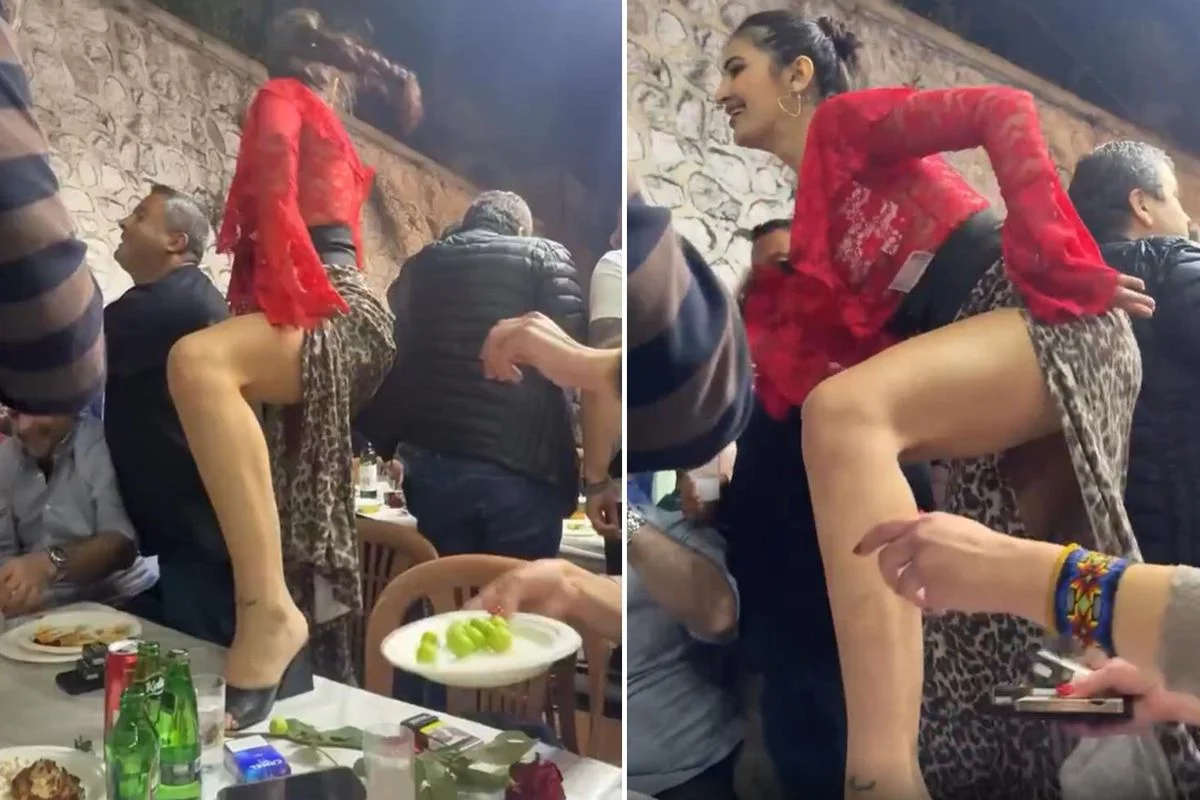 Düğünde Eğlence Zirveye Çıktı! Masaların Üzerinde Oyun Oynadılar