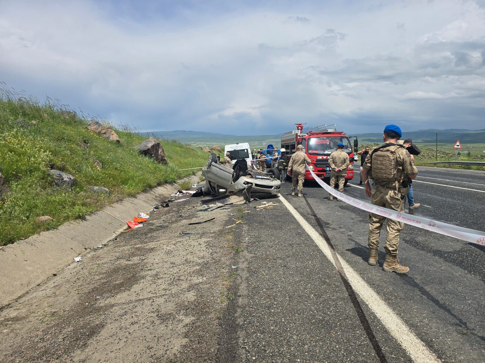 Elazığ’da Takla Atan Otomobilin Sürücüsü Öldü, 3 Yaralı (1)