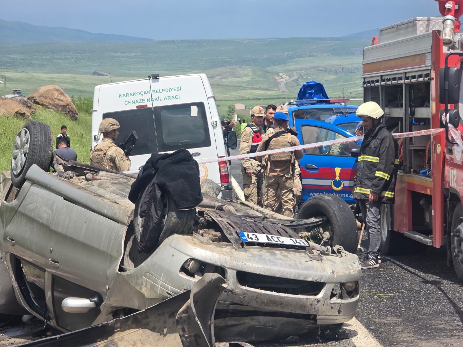 Elazığ’da Takla Atan Otomobilin Sürücüsü Öldü, 3 Yaralı (4)