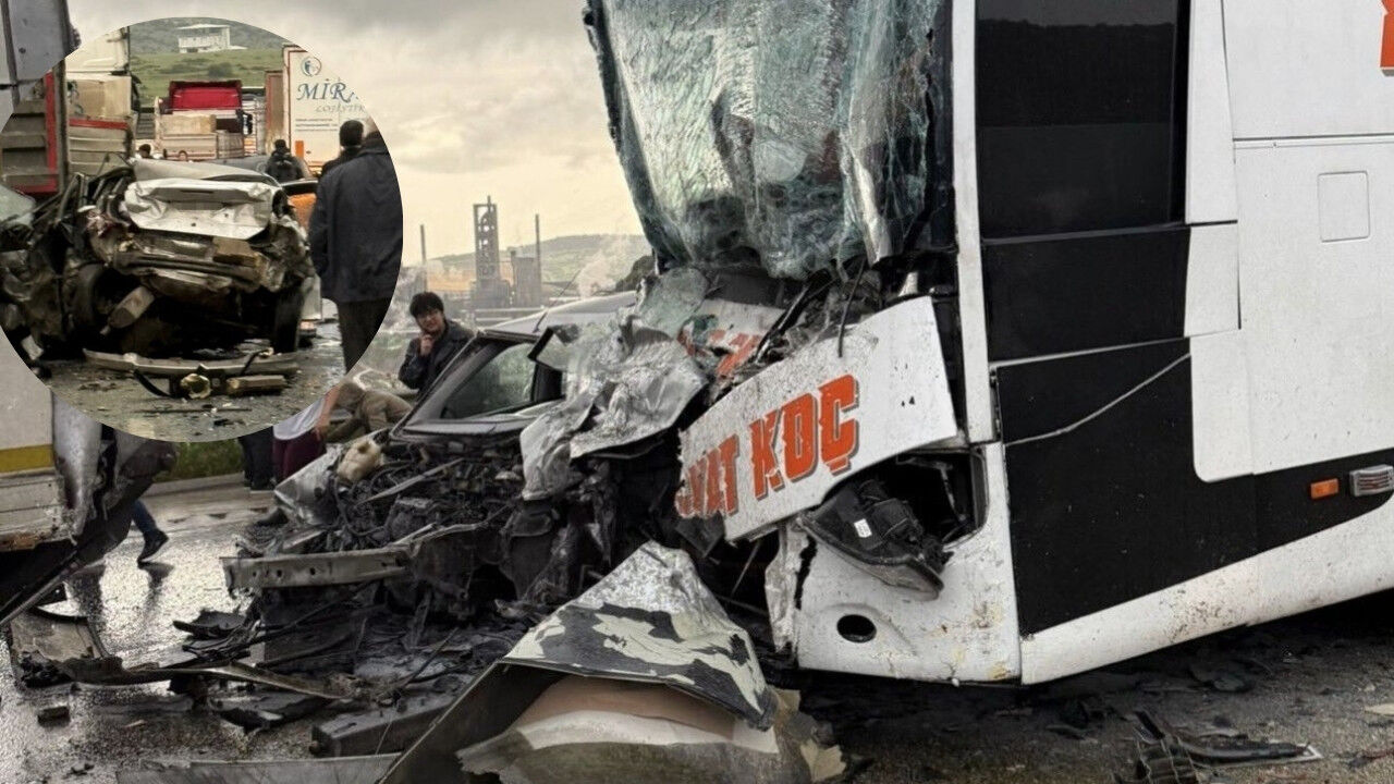Kahramanmaraş Narlı’da fırtına facia getirdi! TAG Otoyolu’nda zincirleme kaza, 5 yaralı!