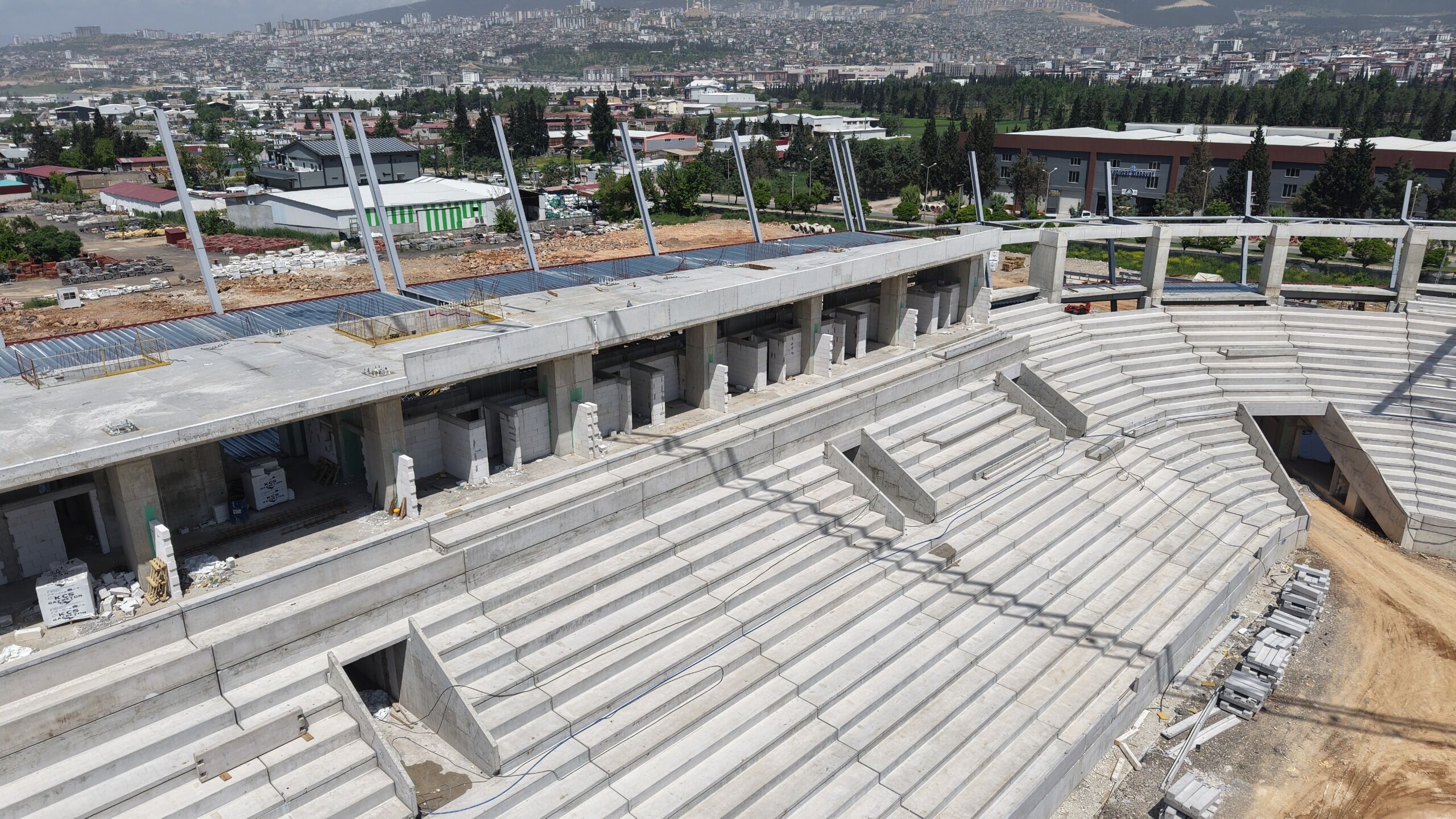 Kahramanmaraş Stadyumunda İnşaatın Yüzde 43’Ü Tamamlandı (1)