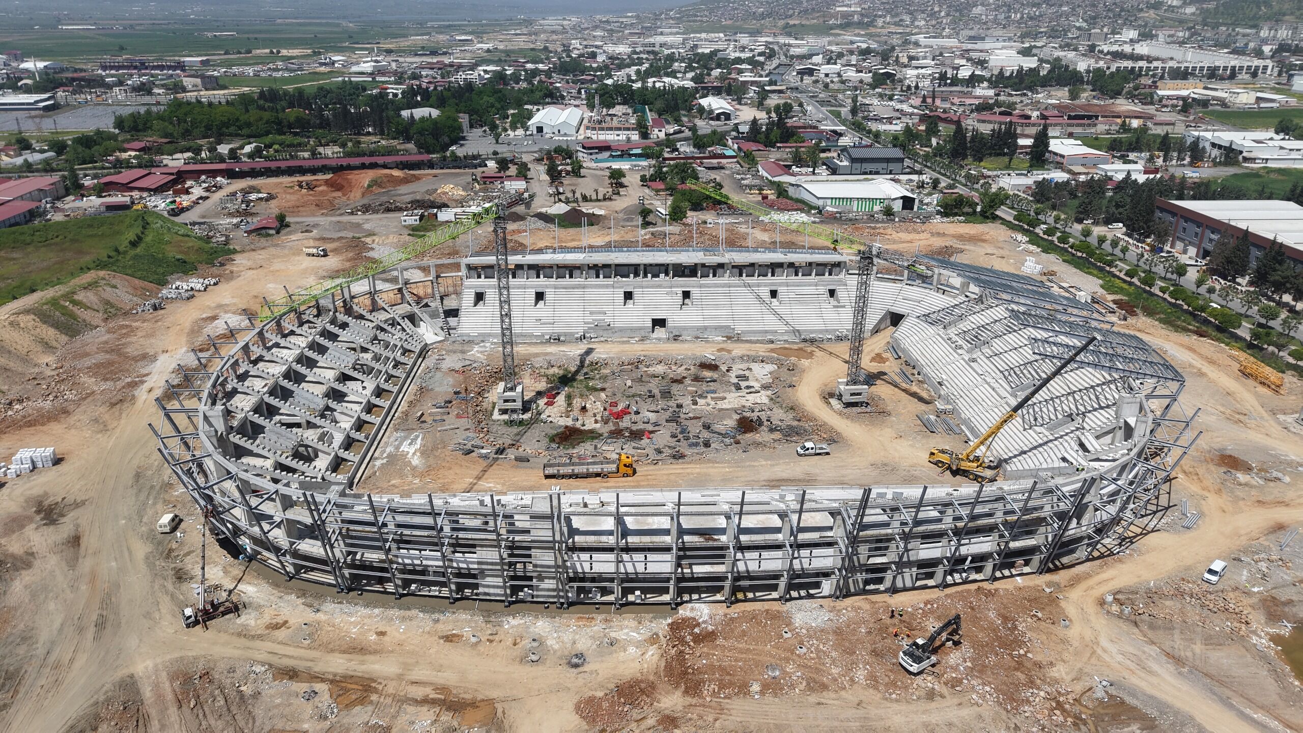 Kahramanmaraş Stadyumunda İnşaatın Yüzde 43’Ü Tamamlandı (3)