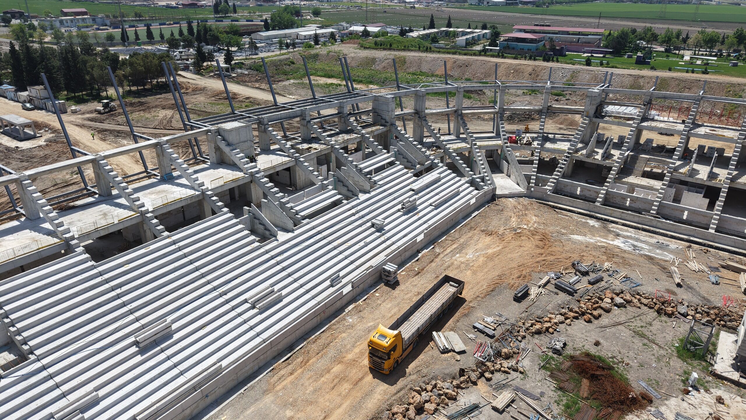 Kahramanmaraş Stadyumunda İnşaatın Yüzde 43’Ü Tamamlandı (6)