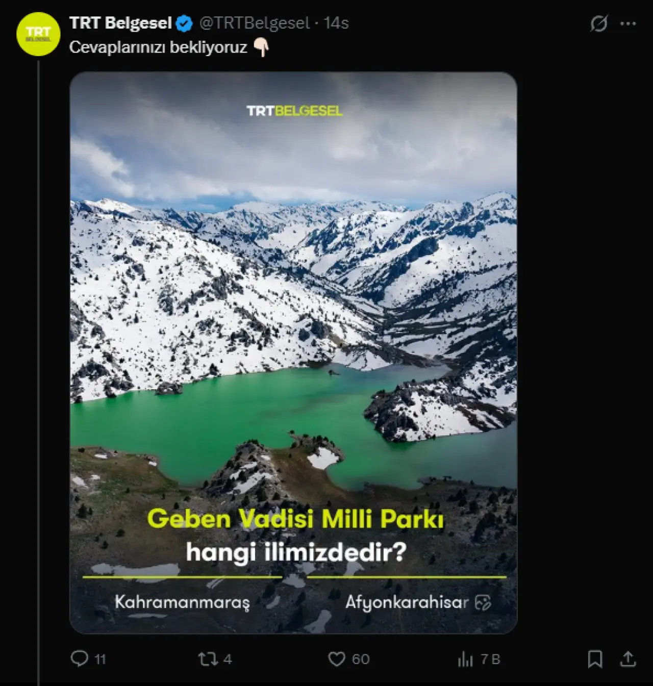 Kahramanmaraş'ın Incisi Geben Vadisi Trt Ekranlarında! (1)-1