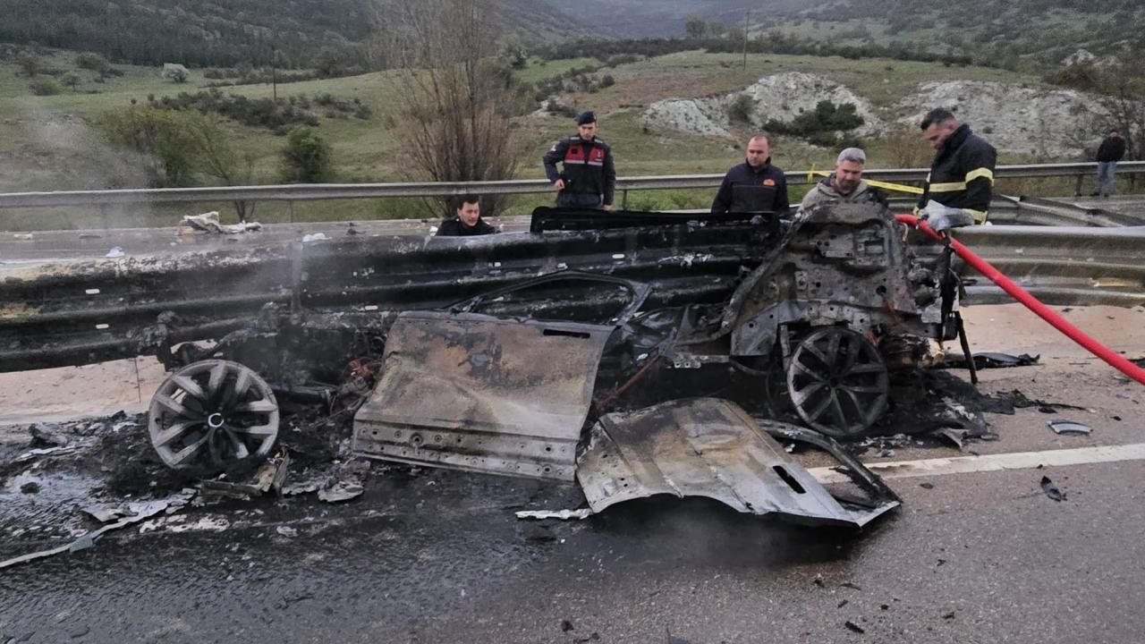 Kahramanmaraşlı İş Adamı Feci Kazada Yanarak Can Verdi