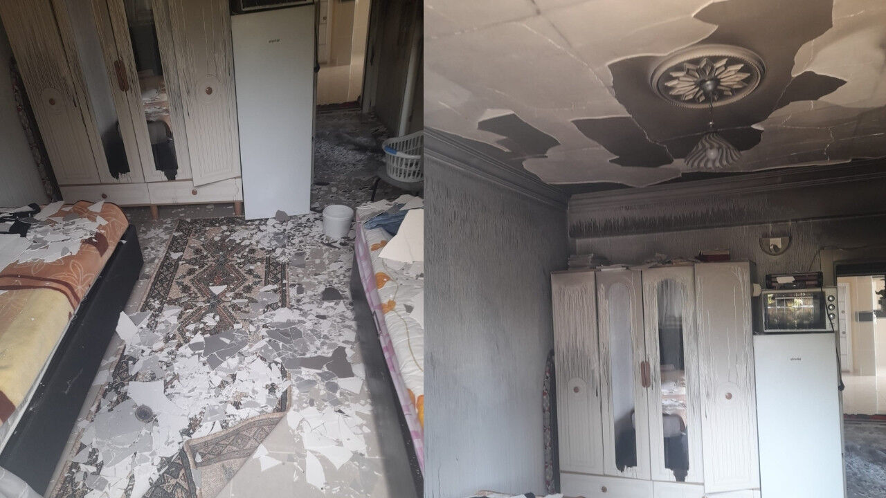 Kahramanmaraş’ta Alevler Evi Yuttu! Tüm Eşyalar Yandı (3)