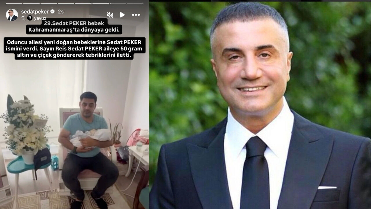 Kahramanmaraş'ta doğan bebeğe Sedat Peker adı verildi! 50 gram altın sürprizi