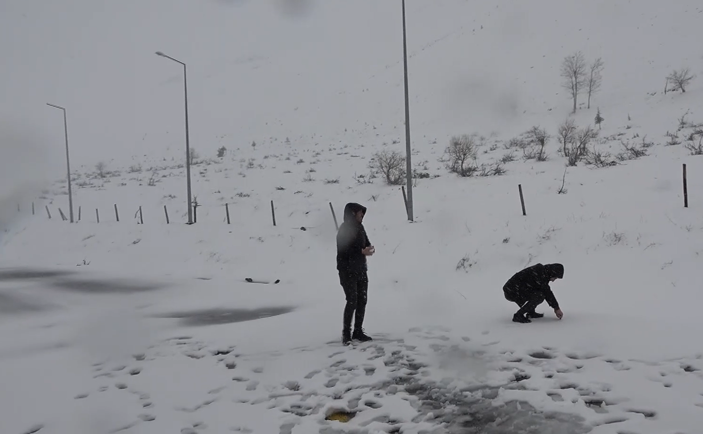 Kahramanmaraş’ta Kar Sürprizi Yüksek Kesimler Beyaza Büründü (1)