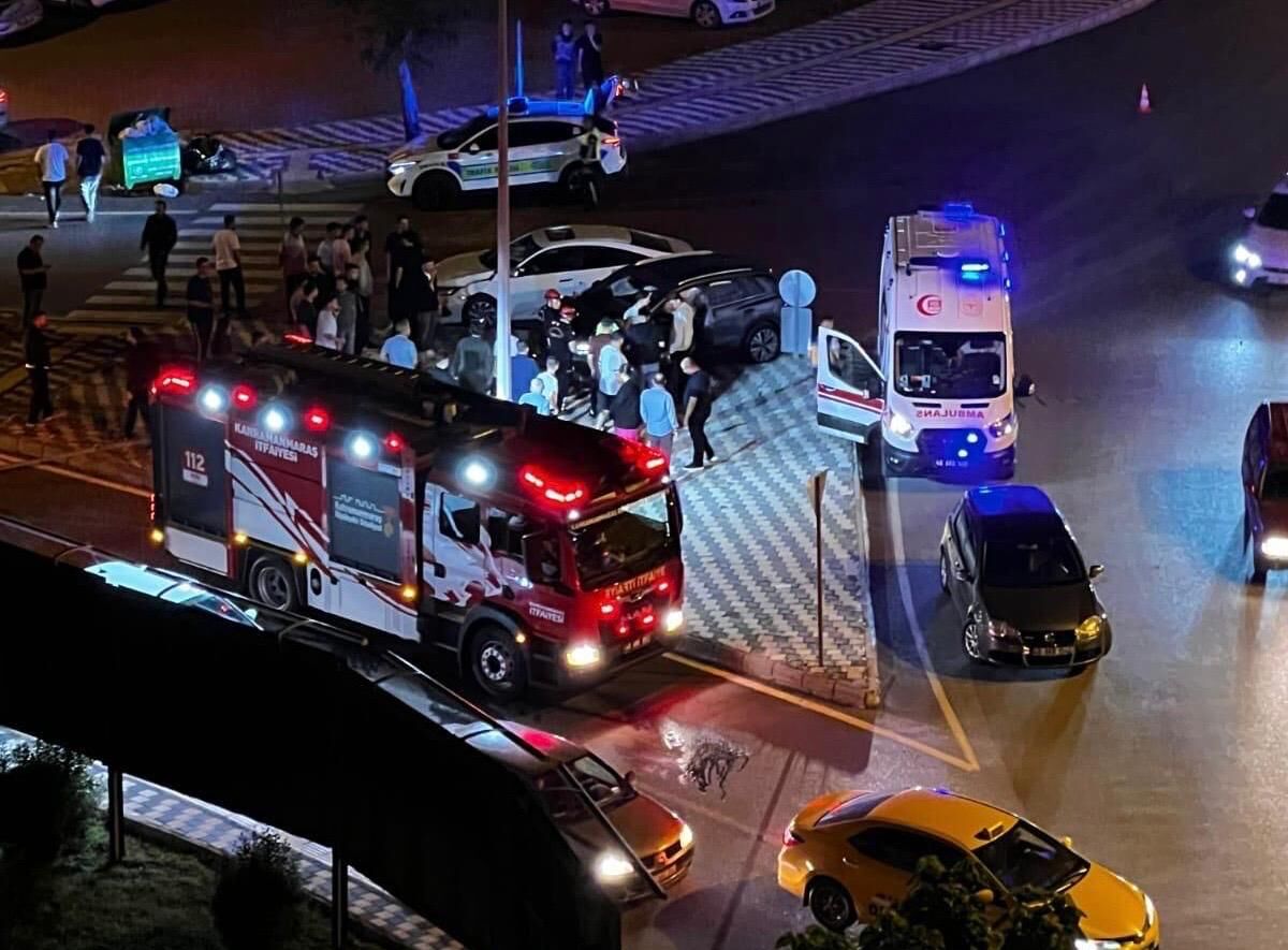 Kahramanmaraş’ta Trafik Felaketi Peş Peşe Kazalarda 10 Yaralıi̇ (1)
