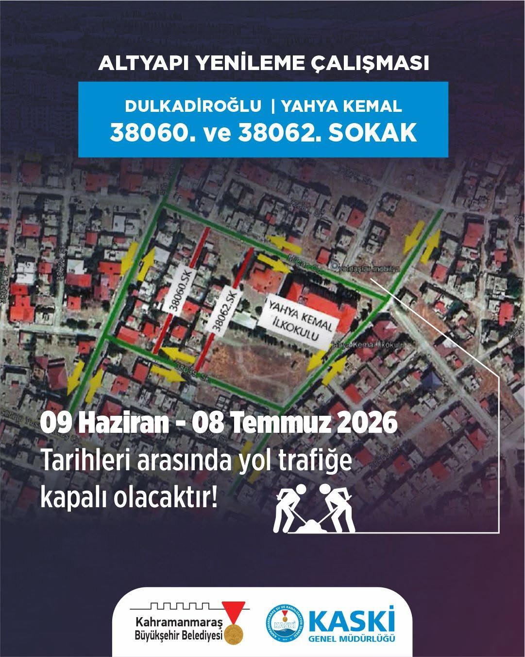 Kahramanmaraşlılar dikkat! O yol 30 gün trafiğe kapalı-1