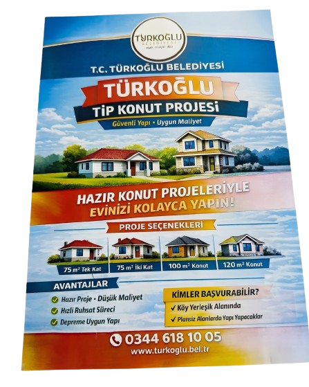 Türkoğlu Belediyesi’nden konut hamlesi: Uygun maliyetli ev imkanı