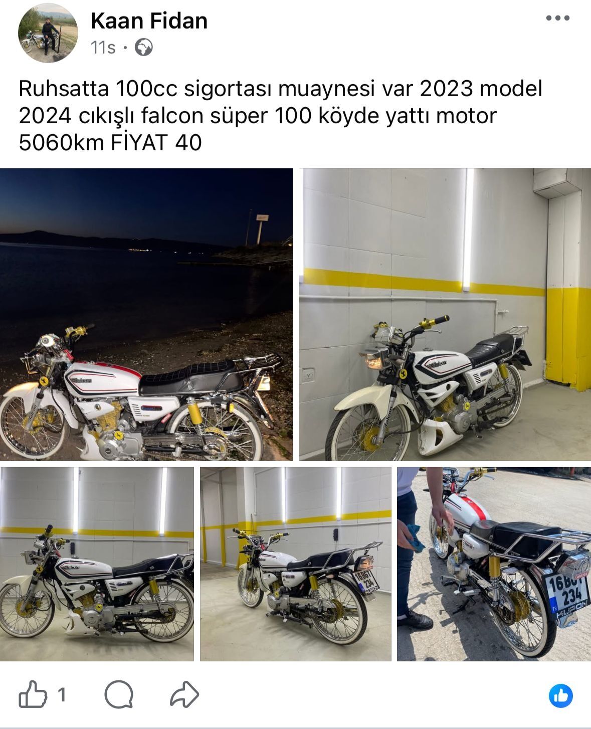 Bir gün önce satışa çıkardığı motosikletiyle yaptığı kazada öldü