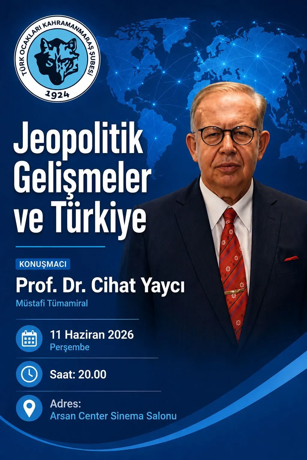 Cihat Yaycı Kahramanmaraş’a Geliyor! Jeopolitik Dengeleri Anlatacak (1)