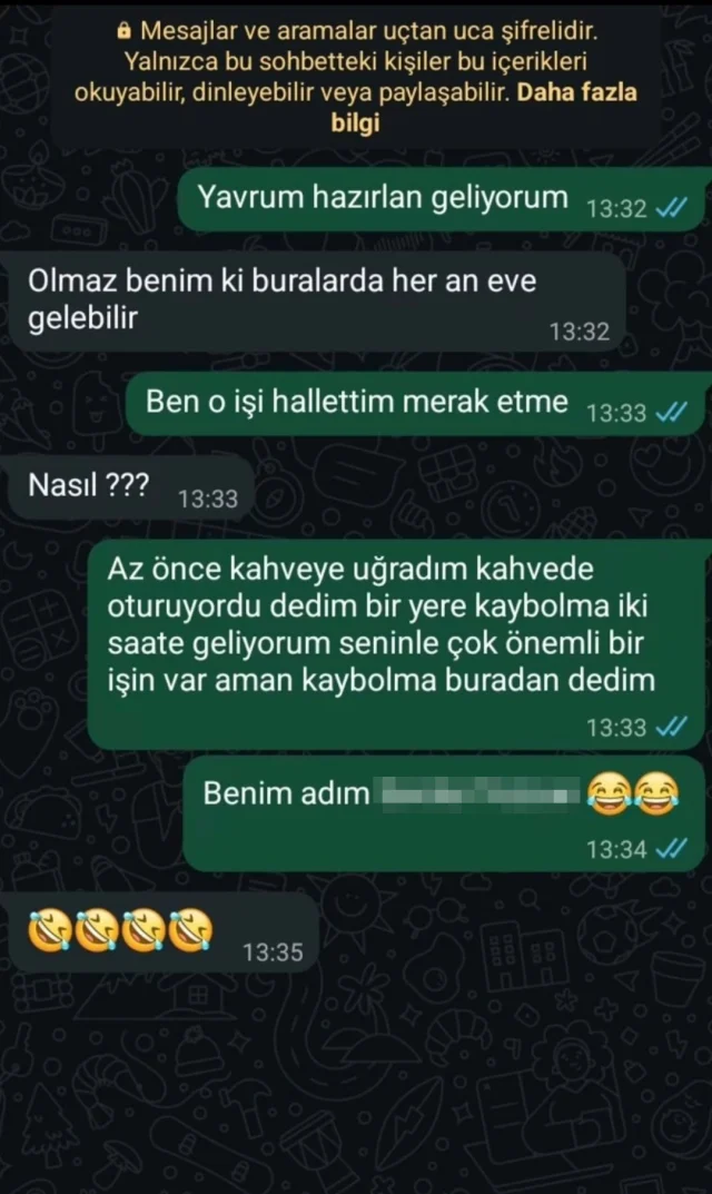 Eşini Aldattığı Öne Sürülen Kadının Mesajları Şaşkına Çevirdi (1)