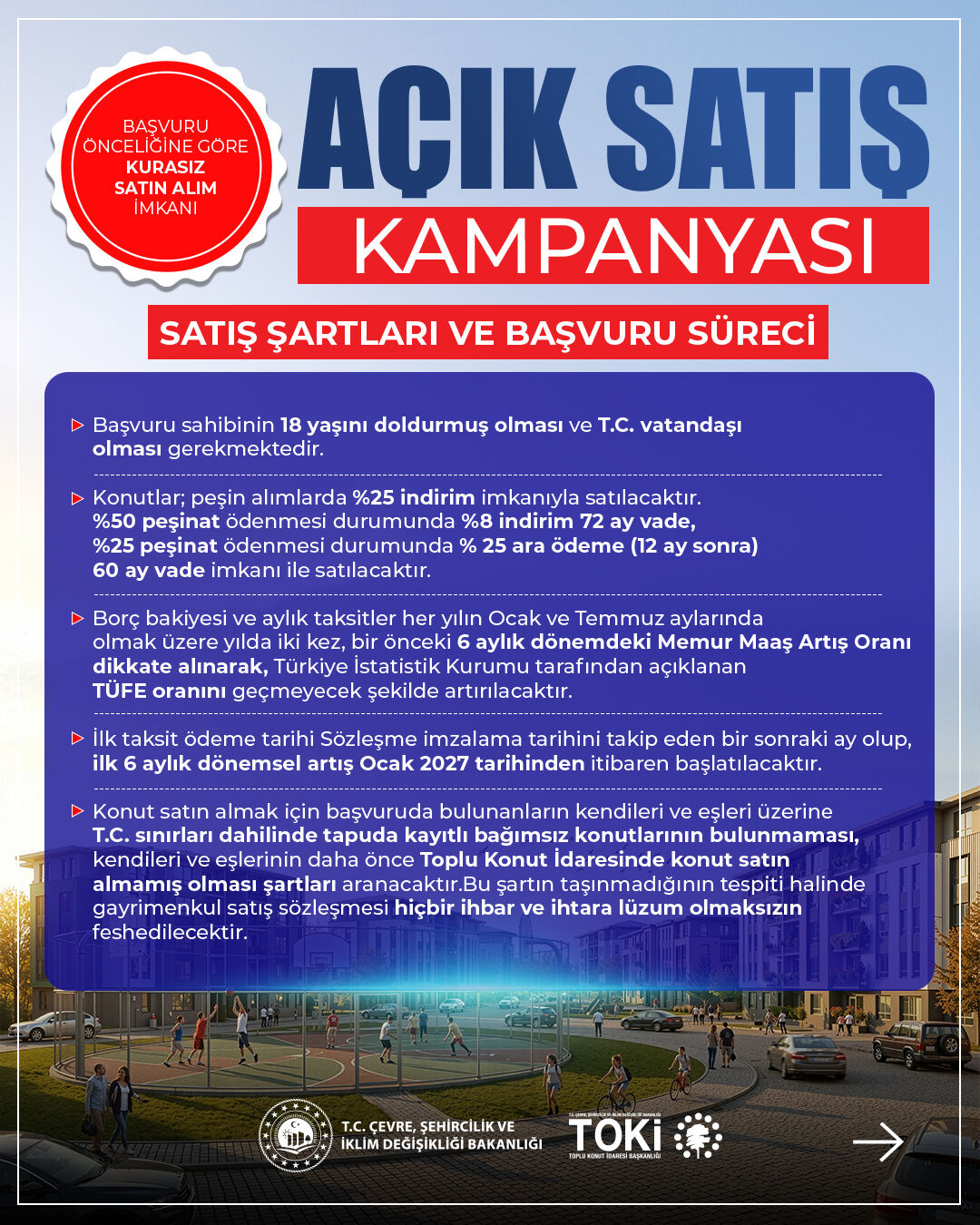 TOKİ, Kahramanmaraş'ta kaç konutu kurasız açık satışla sunacak?-1