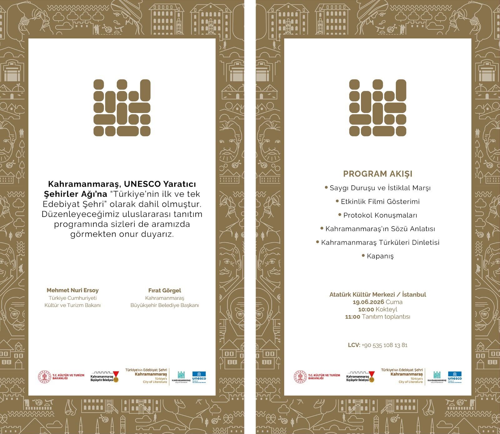Kahramanmaraş’ın Unesco Başarısı Için Cumhurbaşkanı Erdoğan’a Özel Davet1-1
