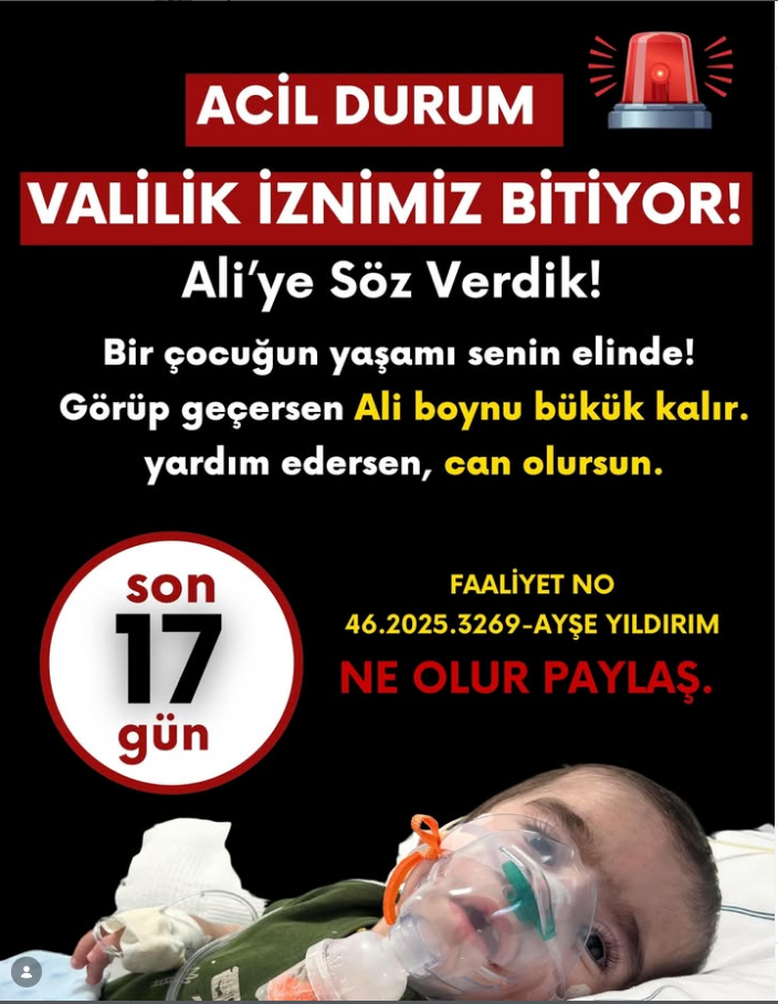 Kahramanmaraşlı Ali Için Zaman Tükeniyor! Son 17 Gün